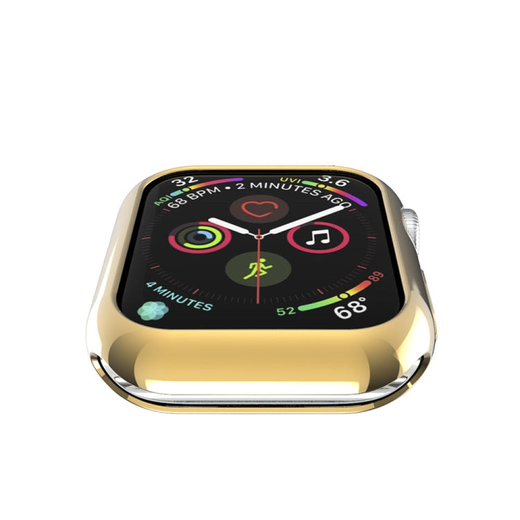 For Apple Watch Series 3 & 2 & 1 38mm Plating TPU Round Hole Hollowing Protective Case
