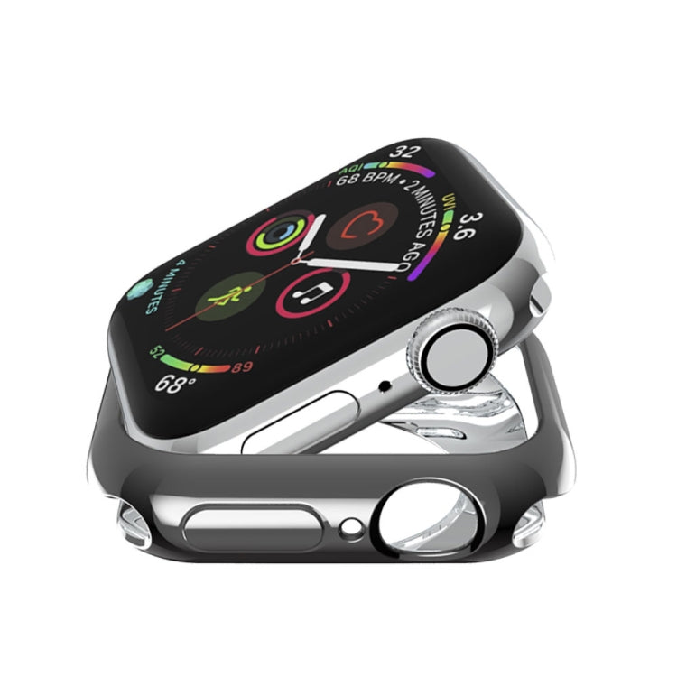 For Apple Watch Series 5 & 4 44mm Plating TPU Round Hole Hollowing Protective Case
