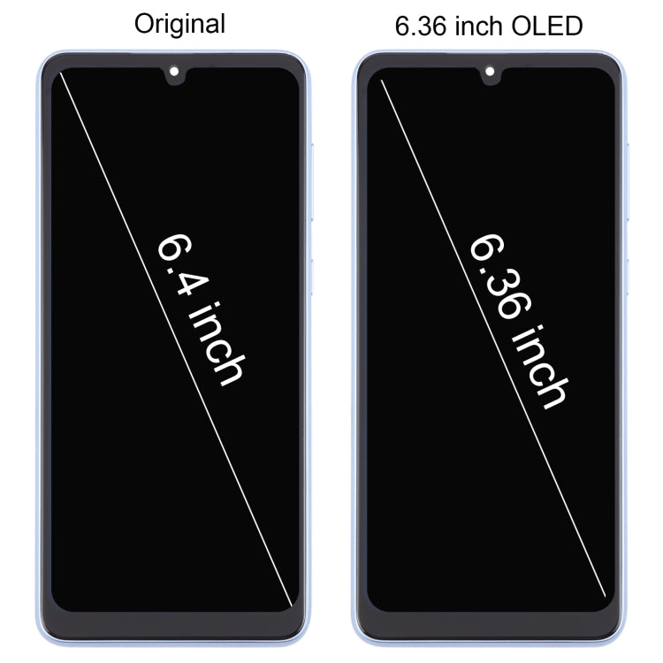 For Samsung Galaxy A33 5G SM-A336 6.36 inch OLED LCD Screen Digitizer Full Assembly with Frame  - Gold
