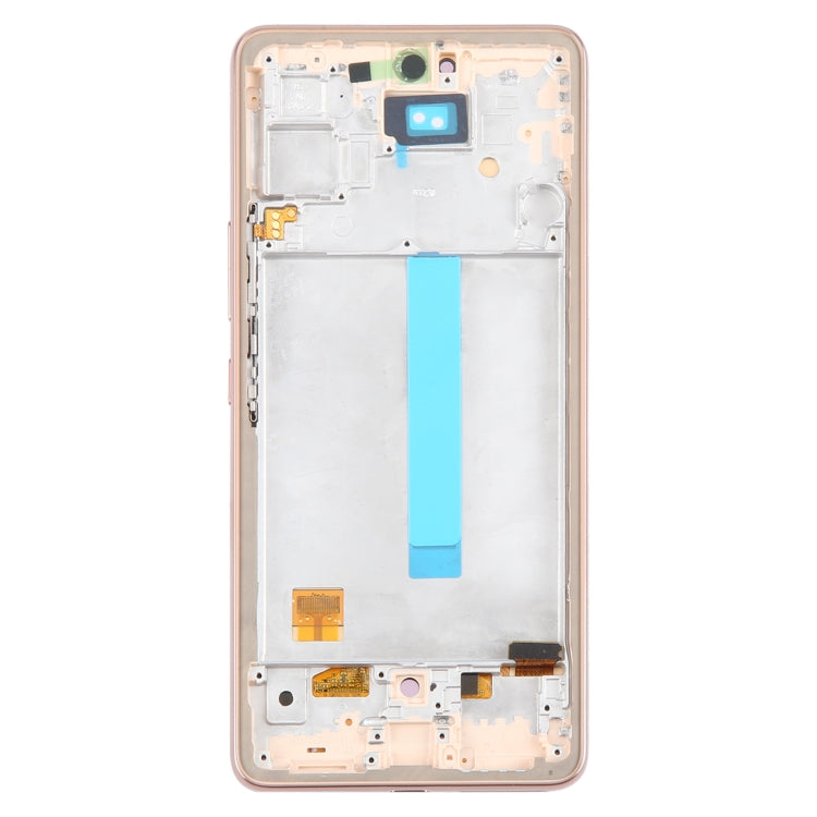 For Samsung Galaxy A53 5G SM-A536 6.48 inch OLED LCD Screen Digitizer Full Assembly with Frame  - Gold