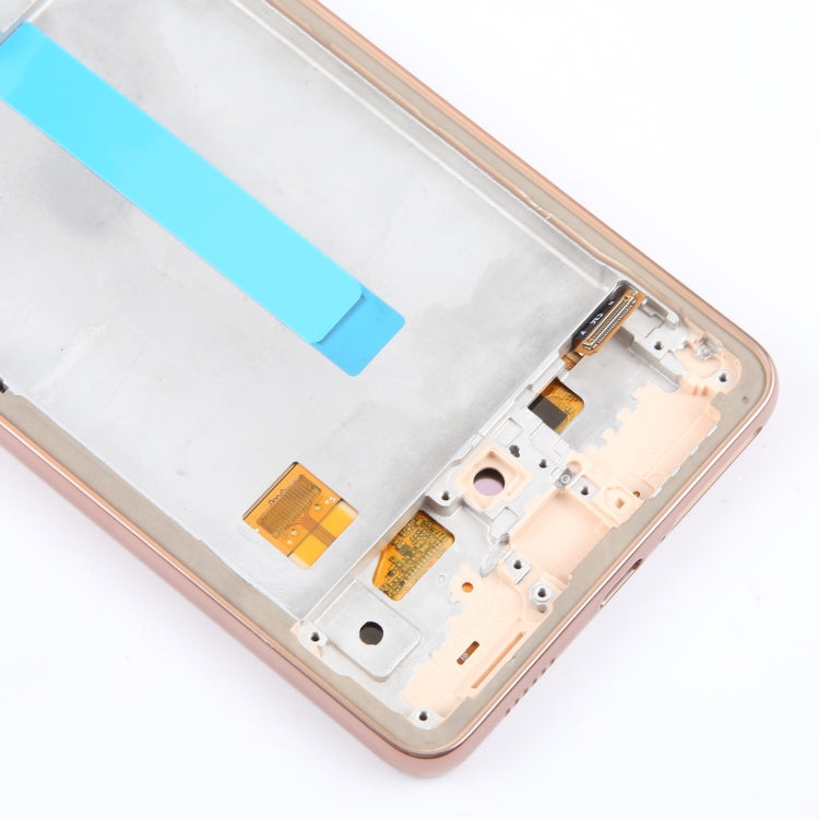 For Samsung Galaxy A53 5G SM-A536 6.48 inch OLED LCD Screen Digitizer Full Assembly with Frame  - Gold