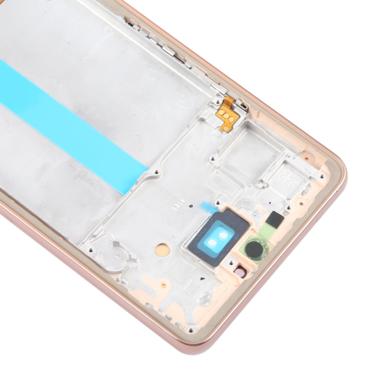 For Samsung Galaxy A53 5G SM-A536 6.48 inch OLED LCD Screen Digitizer Full Assembly with Frame  - Gold