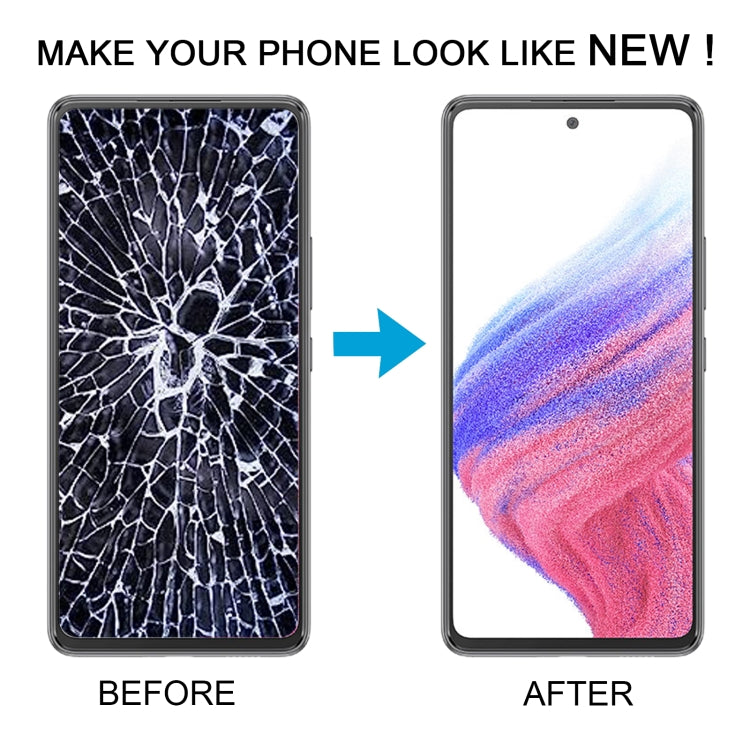 For Samsung Galaxy A53 5G SM-A536 6.48 inch OLED LCD Screen Digitizer Full Assembly with Frame  - Gold