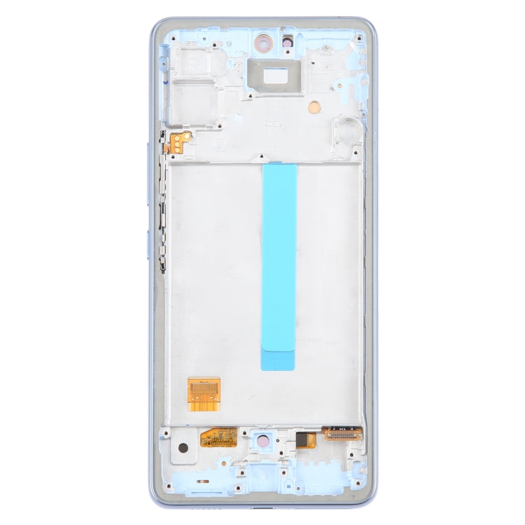 For Samsung Galaxy A53 5G SM-A536 6.48 inch OLED LCD Screen Digitizer Full Assembly with Frame  - Blue