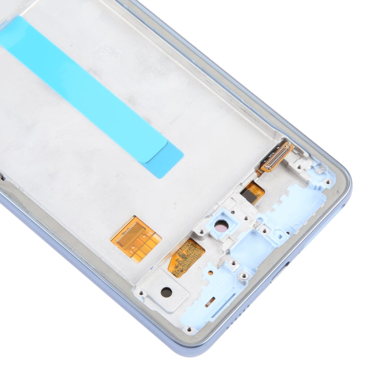For Samsung Galaxy A53 5G SM-A536 6.48 inch OLED LCD Screen Digitizer Full Assembly with Frame  - Blue