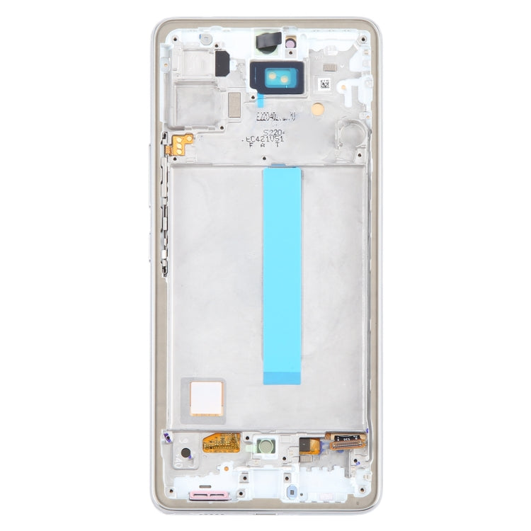 For Samsung Galaxy A53 5G SM-A536 6.48 inch OLED LCD Screen Digitizer Full Assembly with Frame  - White