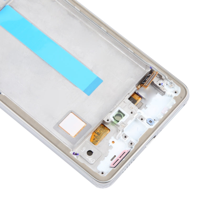 For Samsung Galaxy A53 5G SM-A536 6.48 inch OLED LCD Screen Digitizer Full Assembly with Frame  - White