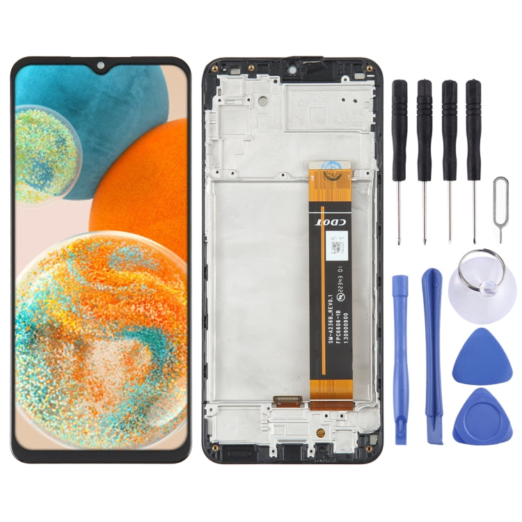 PLS Original LCD Screen for Samsung Galaxy A23 5G SM-A236 Digitizer Full Assembly with Frame