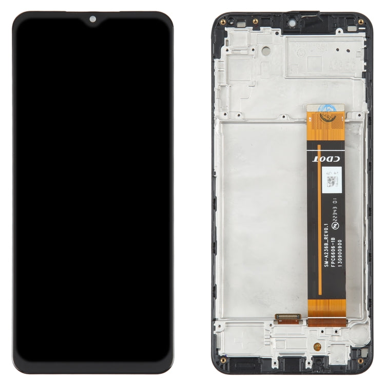 PLS Original LCD Screen for Samsung Galaxy A23 5G SM-A236 Digitizer Full Assembly with Frame