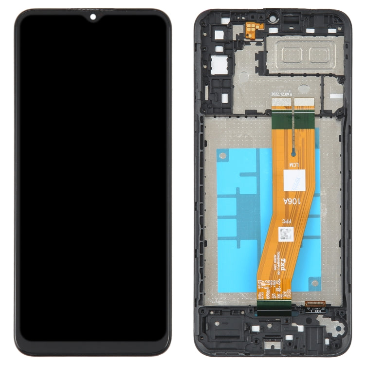 PLS Original LCD Screen for Samsung Galaxy A04E SM-A042 Digitizer Full Assembly with Frame