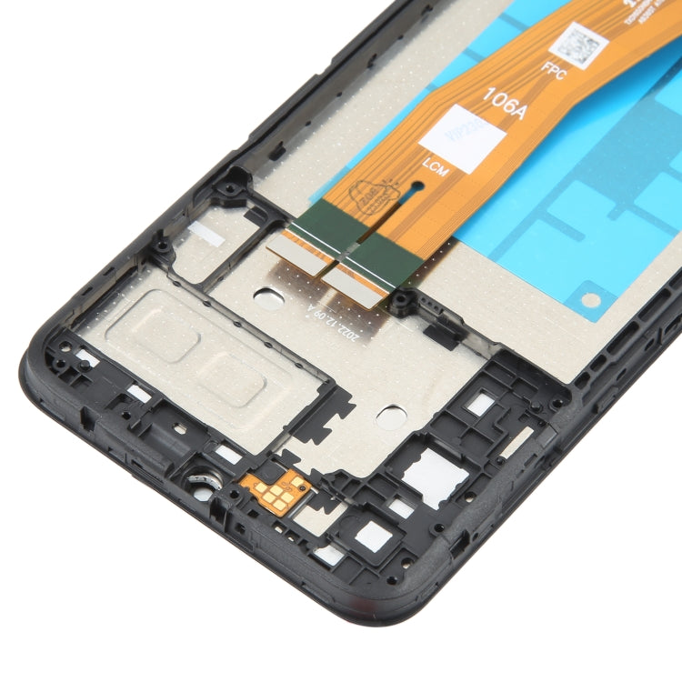 PLS Original LCD Screen for Samsung Galaxy A04E SM-A042 Digitizer Full Assembly with Frame