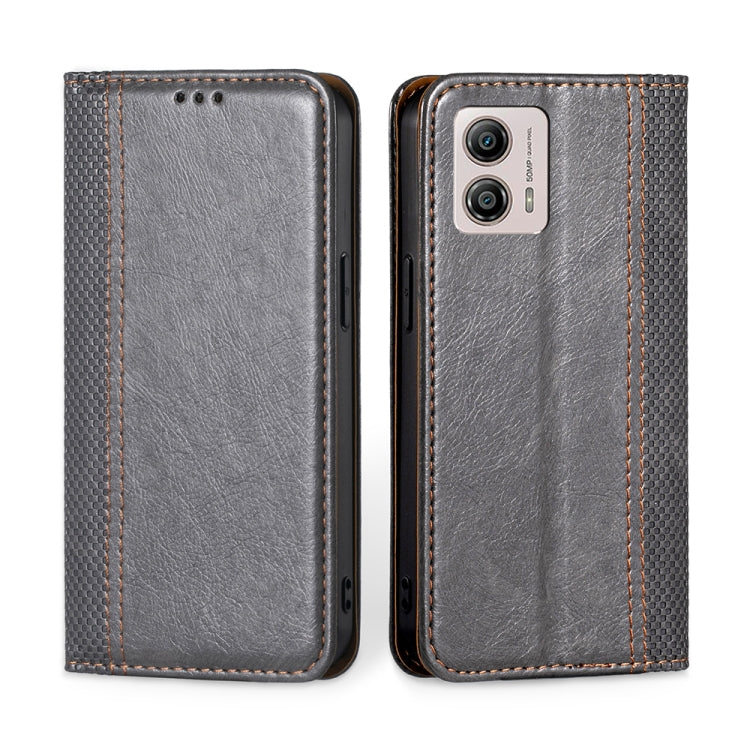 For Motorola Moto G53 5G/G13 4G/G23 4G Grid Texture Magnetic Flip Leather Phone Case