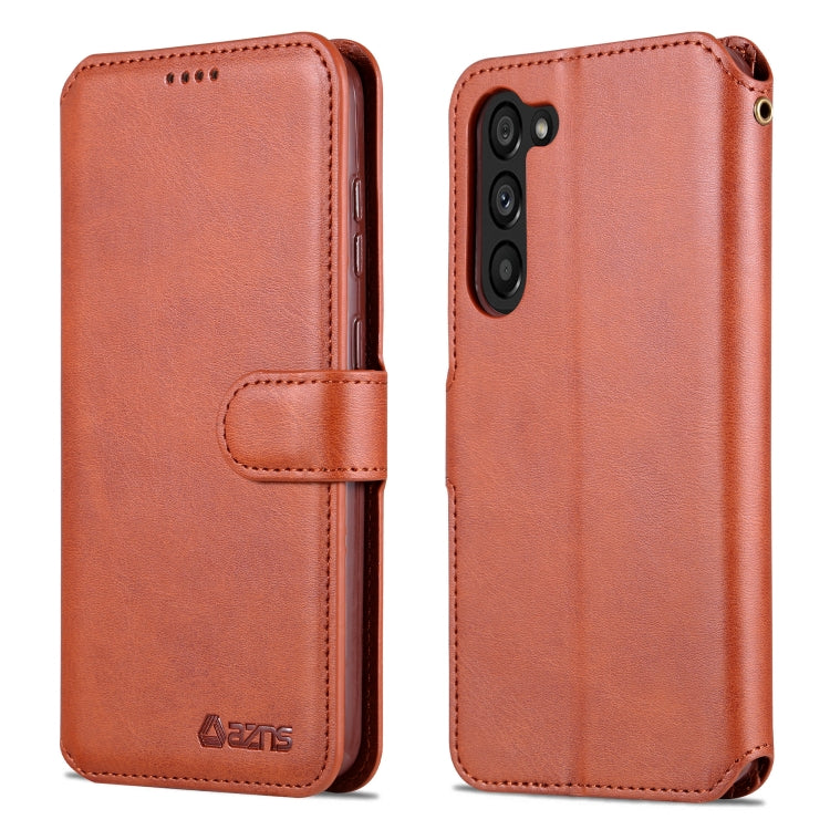 For Samsung Galaxy S23 5G AZNS Calf Texture Horizontal Flip Leather Phone Case
