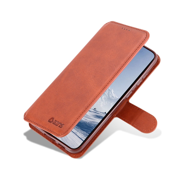 For Samsung Galaxy S23 5G AZNS Calf Texture Horizontal Flip Leather Phone Case