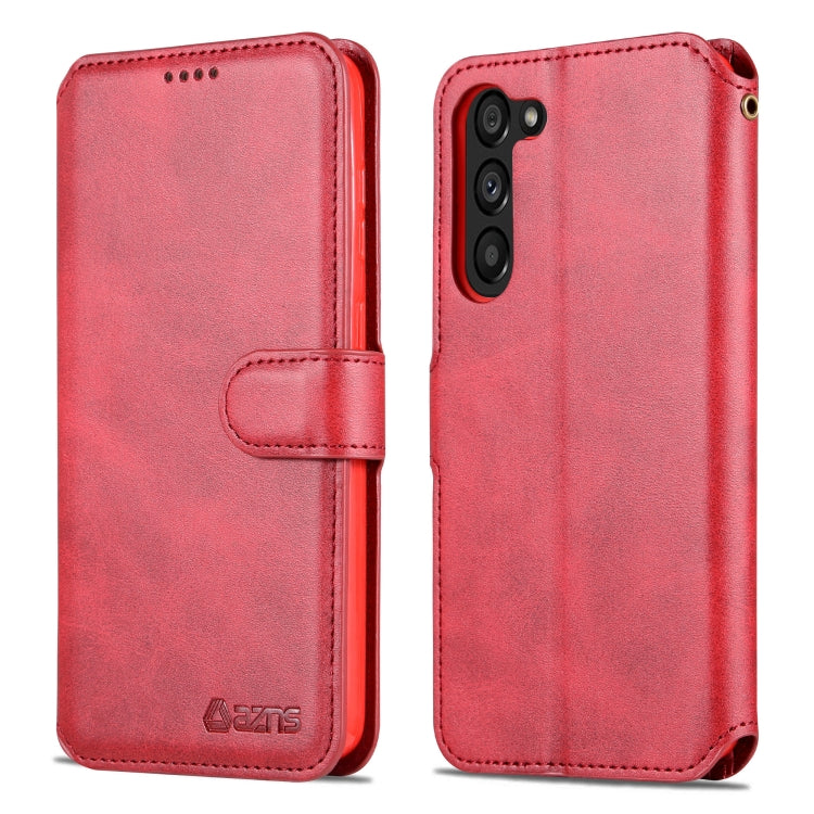 For Samsung Galaxy S23 5G AZNS Calf Texture Horizontal Flip Leather Phone Case