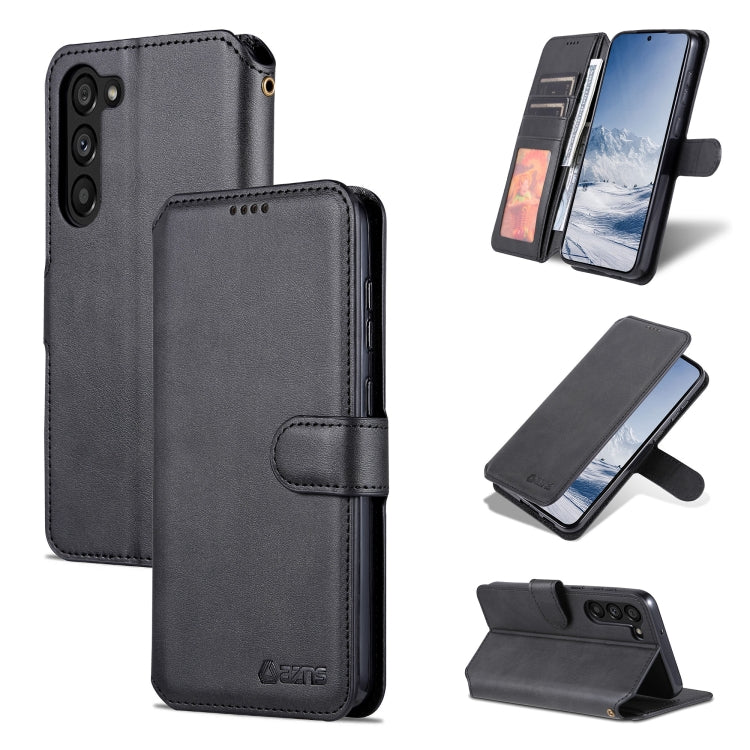 For Samsung Galaxy S23 5G AZNS Calf Texture Horizontal Flip Leather Phone Case