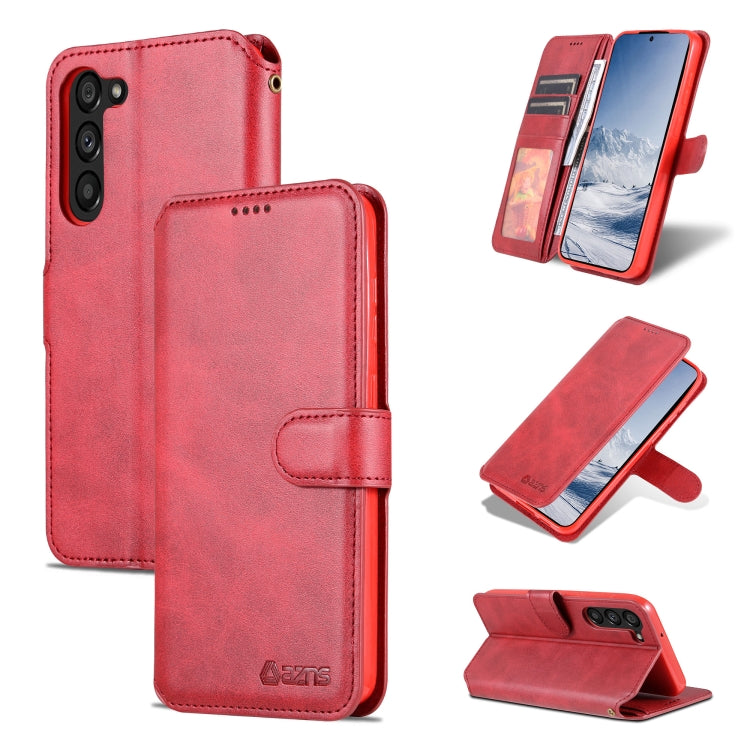 For Samsung Galaxy S23+ 5G AZNS Calf Texture Horizontal Flip Leather Phone Case