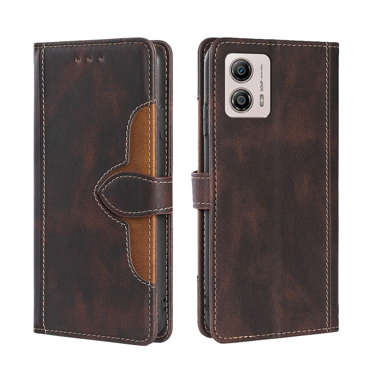 For Motorola Moto G53 5G/G13 4G/G23 4G Skin Feel Magnetic Buckle Leather Phone Case