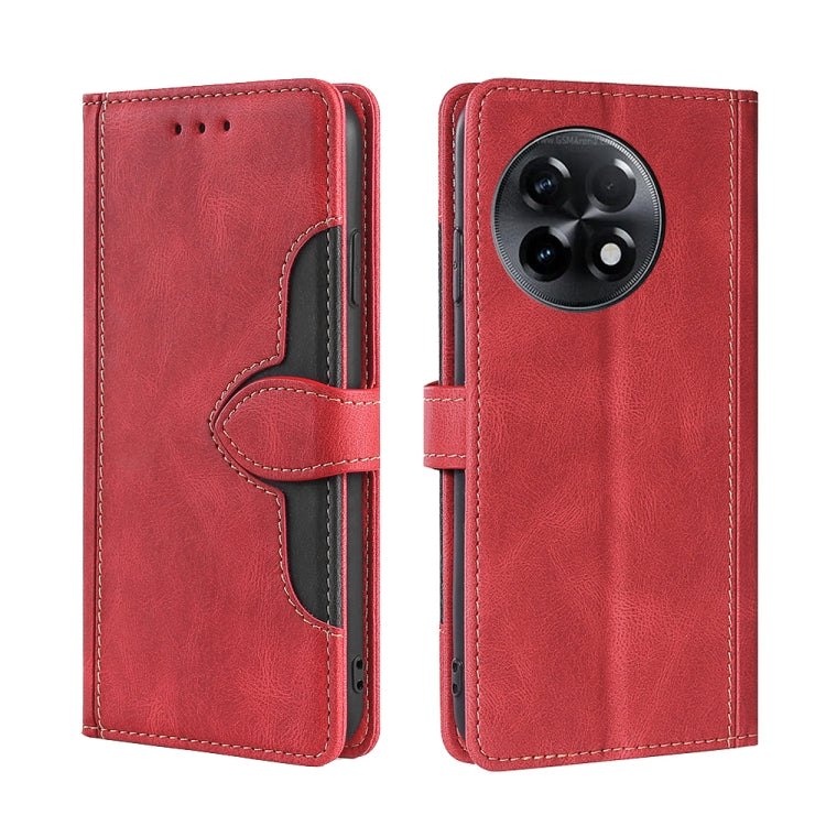 For OnePlus Ace 2/11R Skin Feel Magnetic Buckle Leather Phone Case