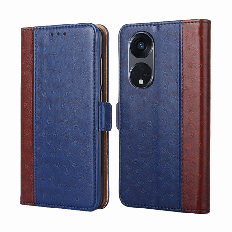 For OPPO Reno8 T 5G/A1 Pro 5G Ostrich Texture Flip Leather Phone Case