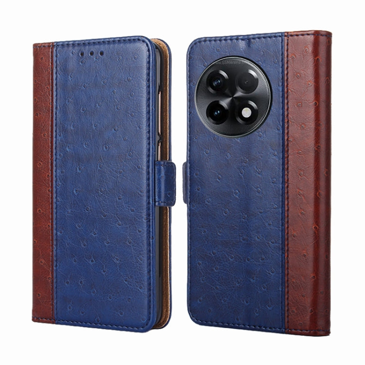 For OnePlus Ace 2/11R Ostrich Texture Flip Leather Phone Case