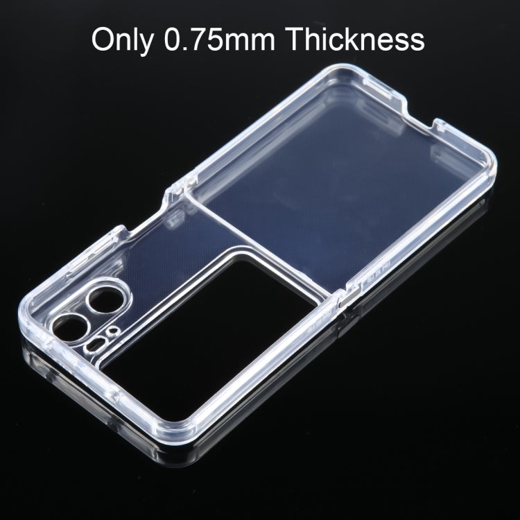 For OPPO Find N2 Flip 0.75mm Ultra-thin Transparent TPU Phone Case