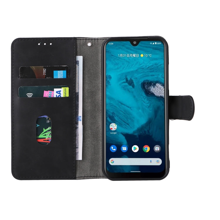 For Kyocera Android One S10 Skin Feel Magnetic Flip Leather Phone Case