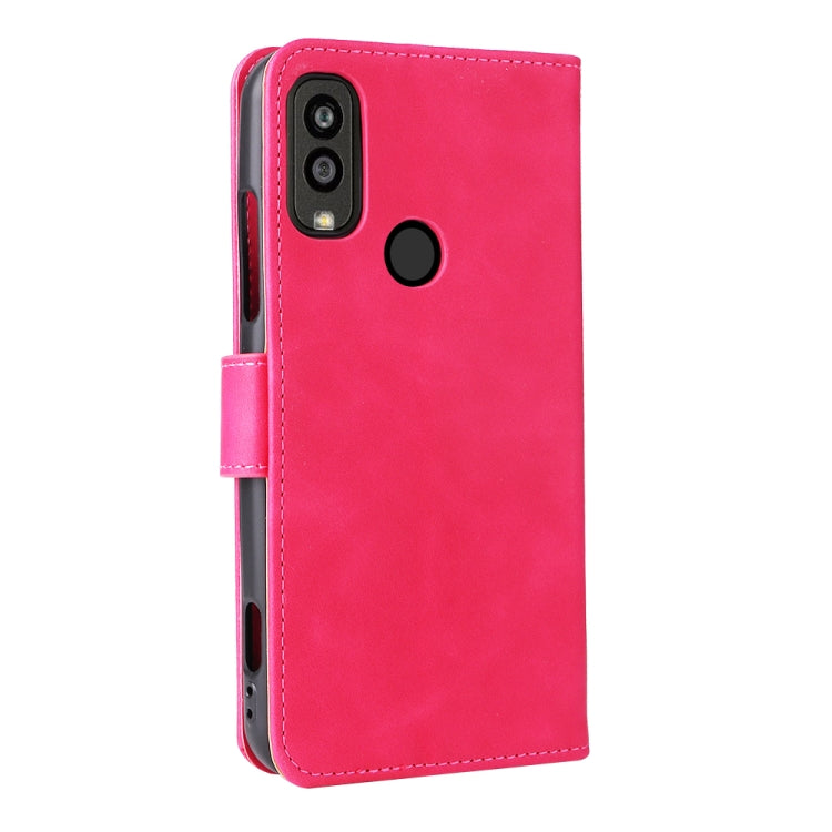 For Kyocera Android One S10 Skin Feel Magnetic Flip Leather Phone Case
