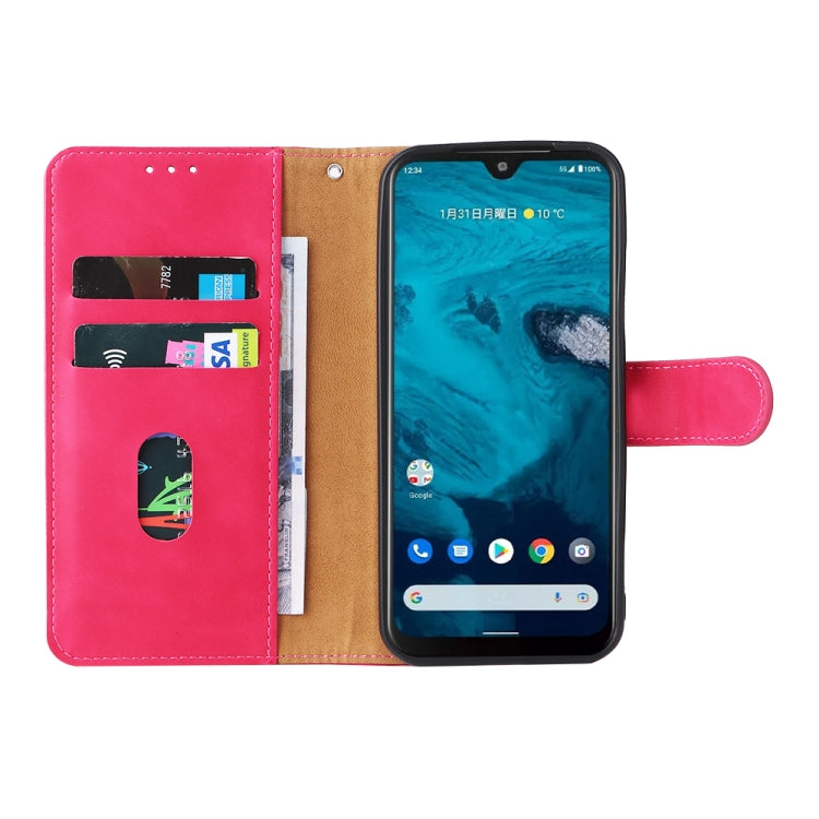 For Kyocera Android One S10 Skin Feel Magnetic Flip Leather Phone Case