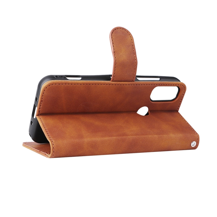 For Kyocera Android One S10 Skin Feel Magnetic Flip Leather Phone Case