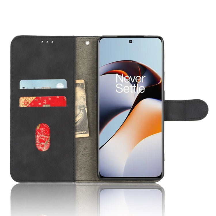 For OnePlus 11R 5G / Ace 2 5G Skin Feel Magnetic Flip Leather Phone Case