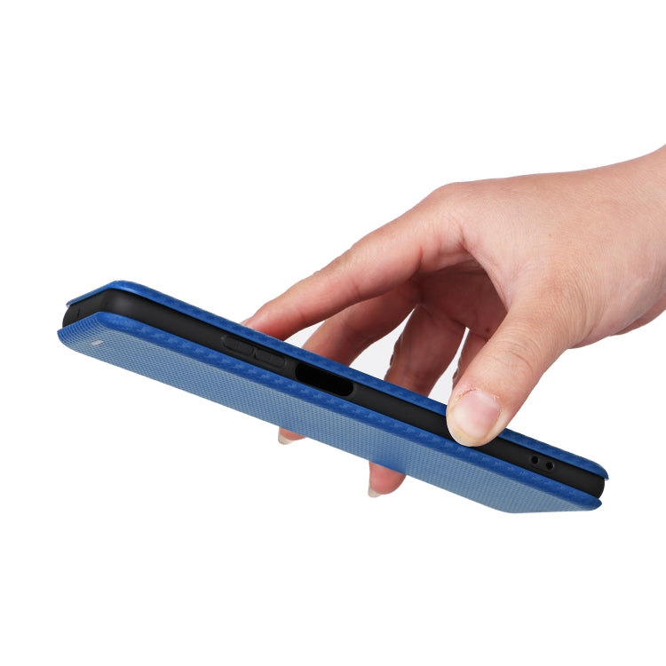 For Honor X7a Carbon Fiber Texture Flip Leather Phone Case