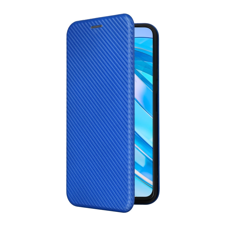 For Honor X8a Carbon Fiber Texture Flip Leather Phone Case