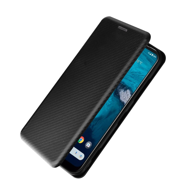 For Kyocera Android One S10 Carbon Fiber Texture Flip Leather Phone Case