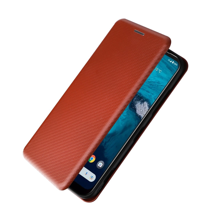 For Kyocera Android One S10 Carbon Fiber Texture Flip Leather Phone Case