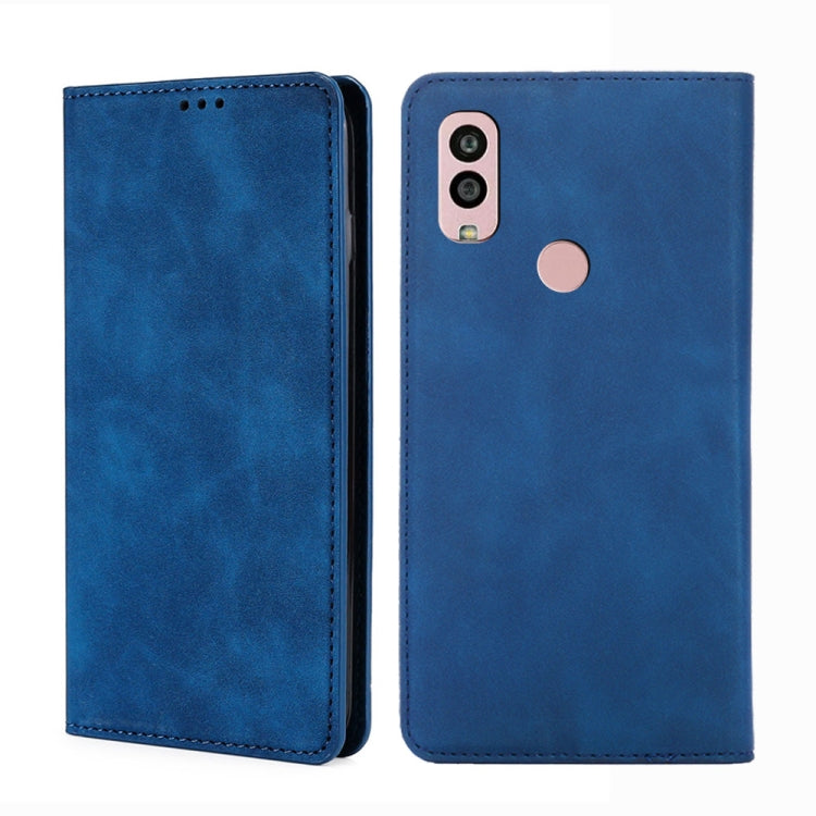 For Kyocera Android One S10 Skin Feel Magnetic Horizontal Flip Leather Phone Case