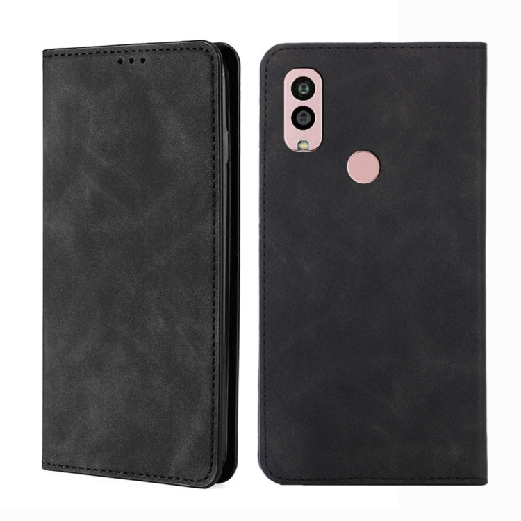 For Kyocera Android One S10 Skin Feel Magnetic Horizontal Flip Leather Phone Case