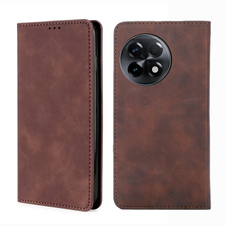 For OnePlus Ace 2/11R Skin Feel Magnetic Horizontal Flip Leather Phone Case