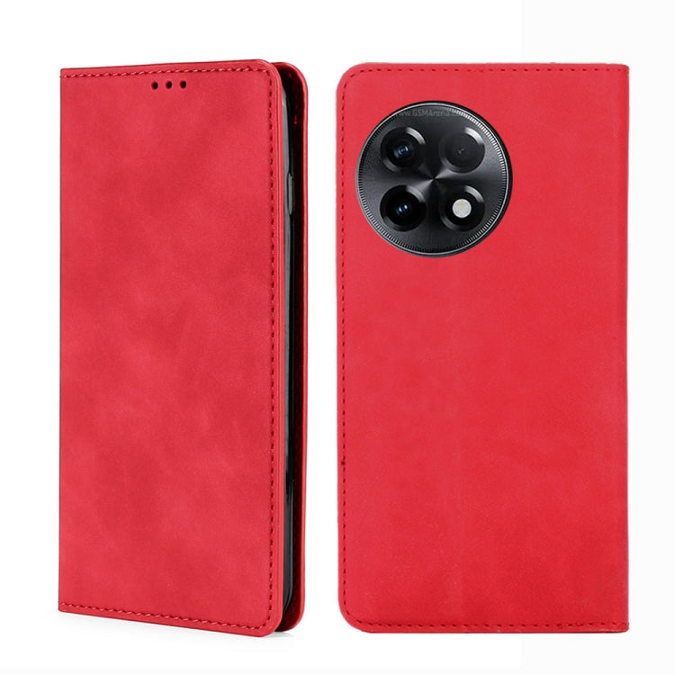 For OnePlus Ace 2/11R Skin Feel Magnetic Horizontal Flip Leather Phone Case