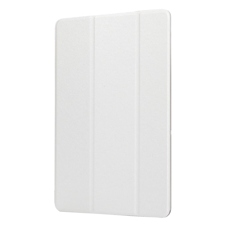 For Galaxy S6 Lite P610 TPU Silk Texture Three-fold Horizontal Flip Leather Case with Holder