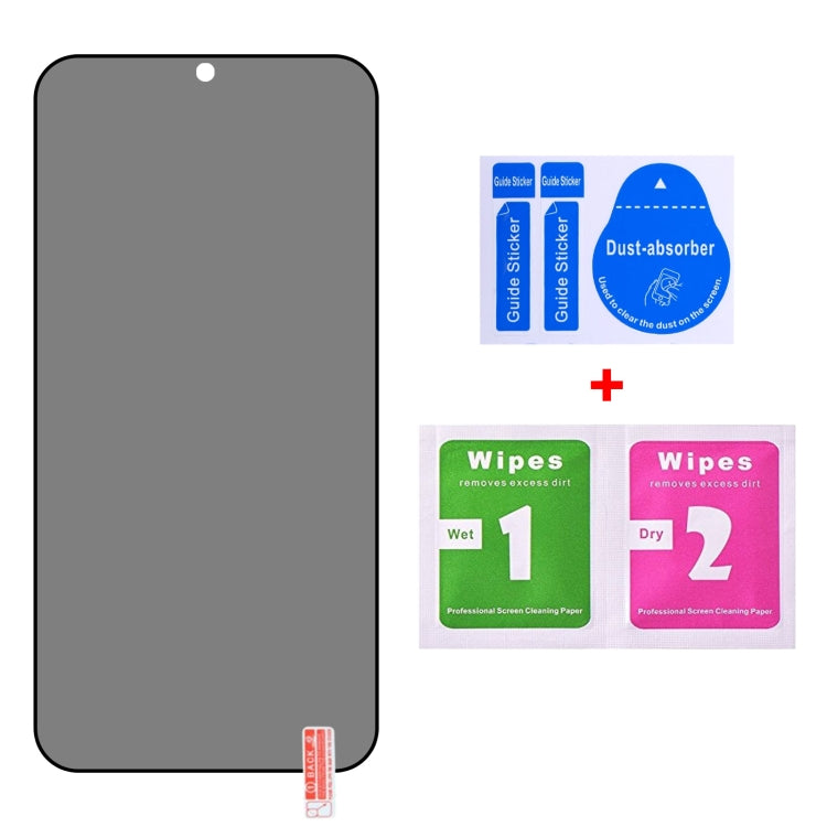 For Samsung Galaxy S23+ 5G Full Cover Anti-peeping Tempered Glass Film Support Unlocking