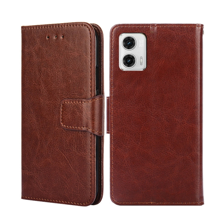 For Motorola Moto G73 5G Crystal Texture Leather Phone Case