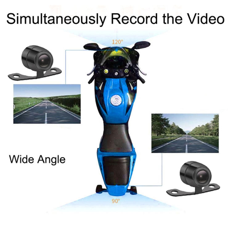 SE30 2.0 inch 1080P Waterproof HD Motorcycle DVR, Support TF Card / Cycling Video / Parking Monitoring