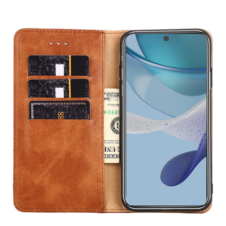 For Motorola Moto G53 5G/G13 4G/G23 4G Non-Magnetic Retro Texture Flip Leather Phone Case