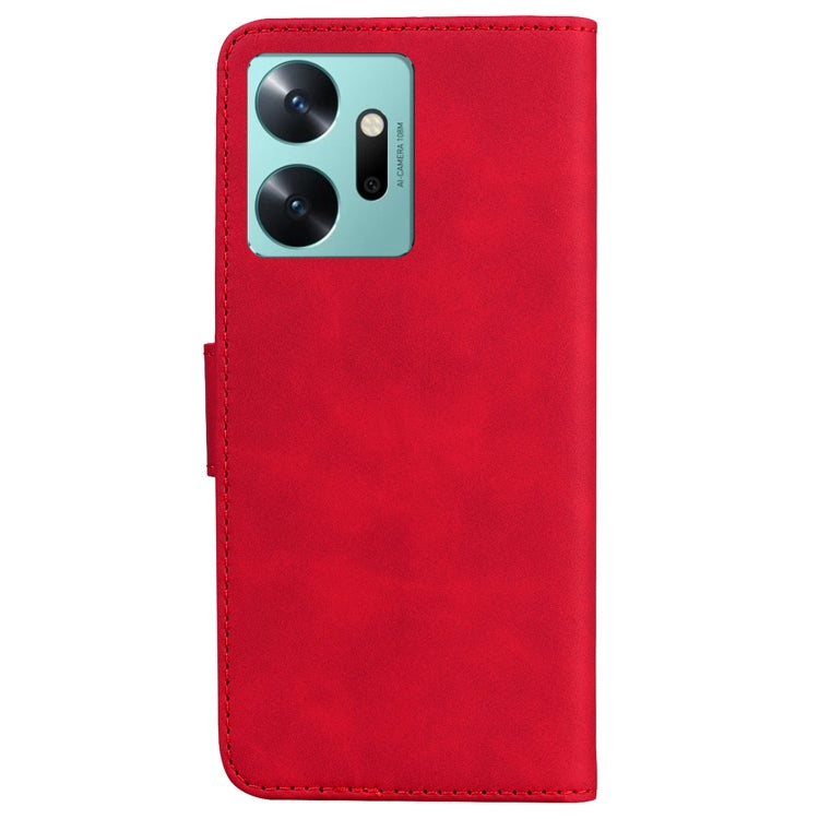 For Infinix Zero 20 / X6821 Skin Feel Pure Color Flip Leather Phone Case