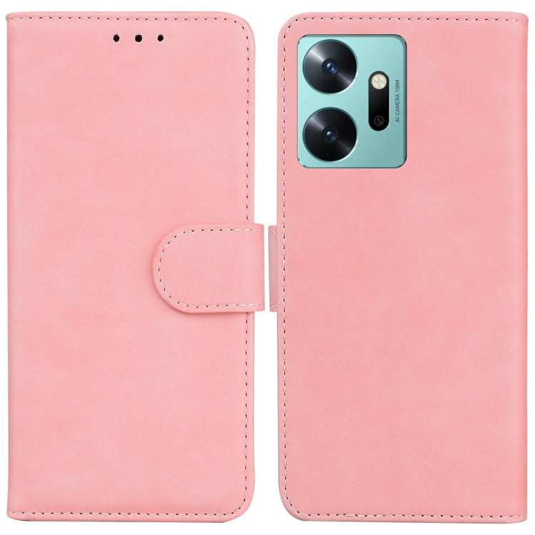 For Infinix Zero 20 / X6821 Skin Feel Pure Color Flip Leather Phone Case