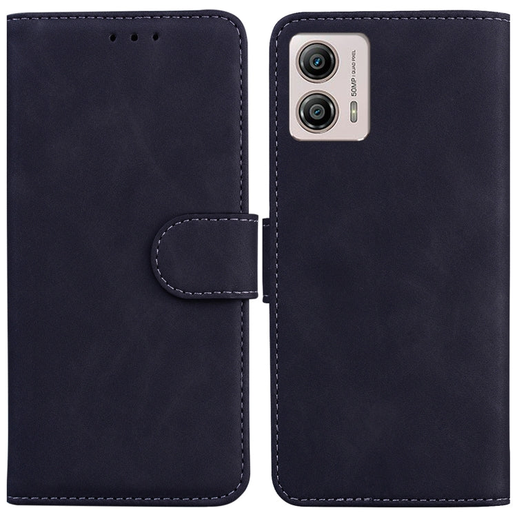 For Motorola Moto G13 / G23 / G53 Skin Feel Pure Color Flip Leather Phone Case