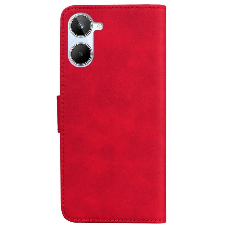 For Realme 10 4G Skin Feel Pure Color Flip Leather Phone Case