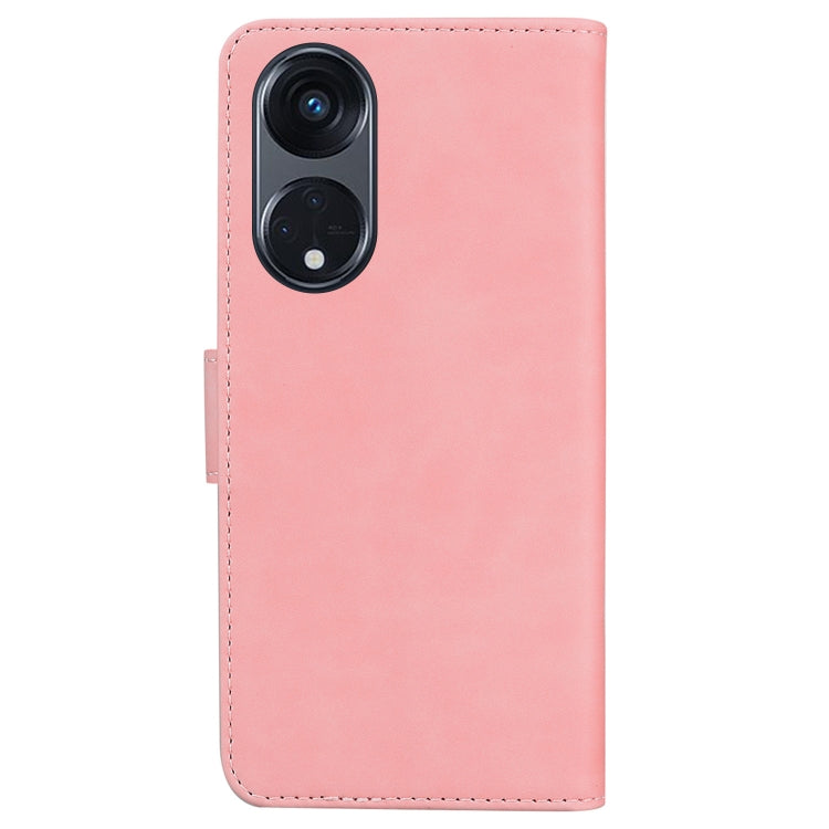 For OPPO Reno8 T 5G / A1 Pro 5G Skin Feel Pure Color Flip Leather Phone Case