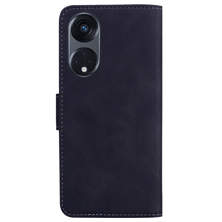For OPPO Reno8 T 5G / A1 Pro 5G Skin Feel Pure Color Flip Leather Phone Case